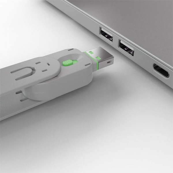 Lindy USB Type A Port Blocker Key - Pack of 4 Blockers, Green